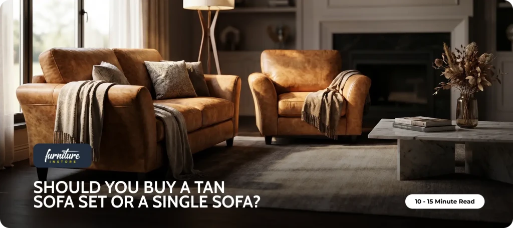 Should You Buy a Tan Sofa Set or a Single Sofa? - Furniture Instore