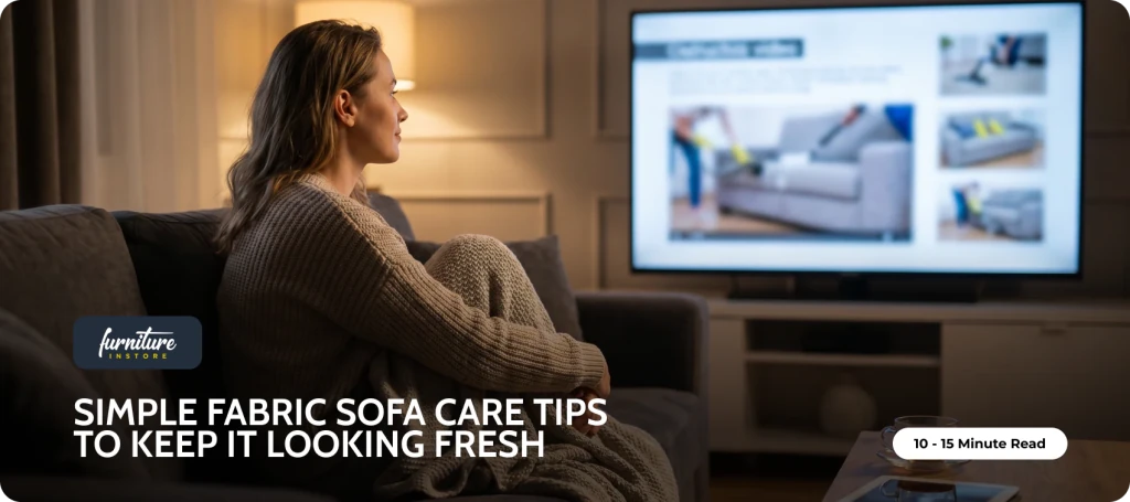 Simple Fabric Sofa Care Tips to Keep It Looking Fresh - Furniture Instore