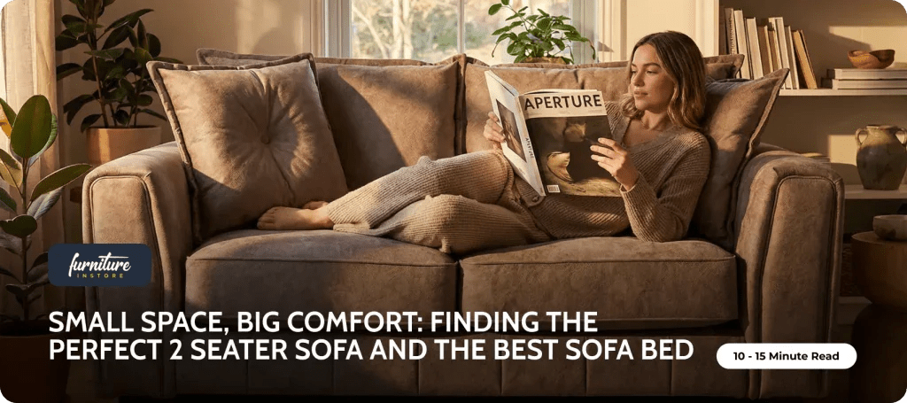 Small Space, Big Comfort: Finding the Perfect 2 Seater Sofa and the Best Sofa Bed - Furniture Instore