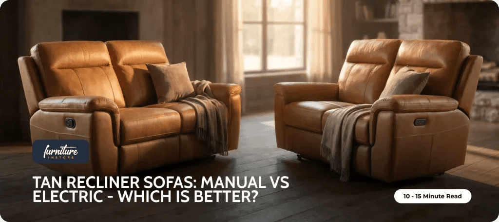 Tan Recliner Sofas: Manual vs Electric – Which Is Better? - Furniture Instore