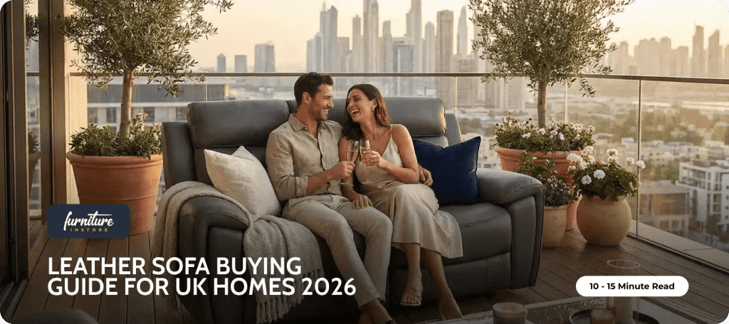 The Ultimate Leather Sofa Buying Guide for UK Homes 2026 - Furniture Instore