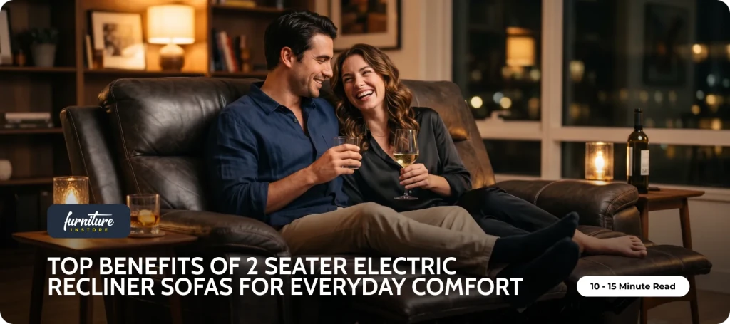 Top Benefits of 2 Seater Electric Recliner Sofas for Everyday Comfort - Furniture Instore
