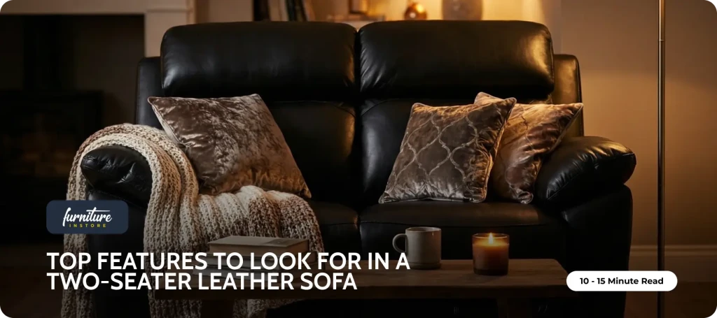 Top Features to Look for in a Two-Seater Leather Sofa - Furniture Instore
