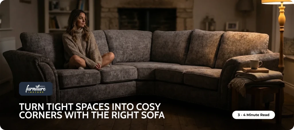 Turn Tight Spaces into Cosy Corners with the Right Sofa - Furniture Instore