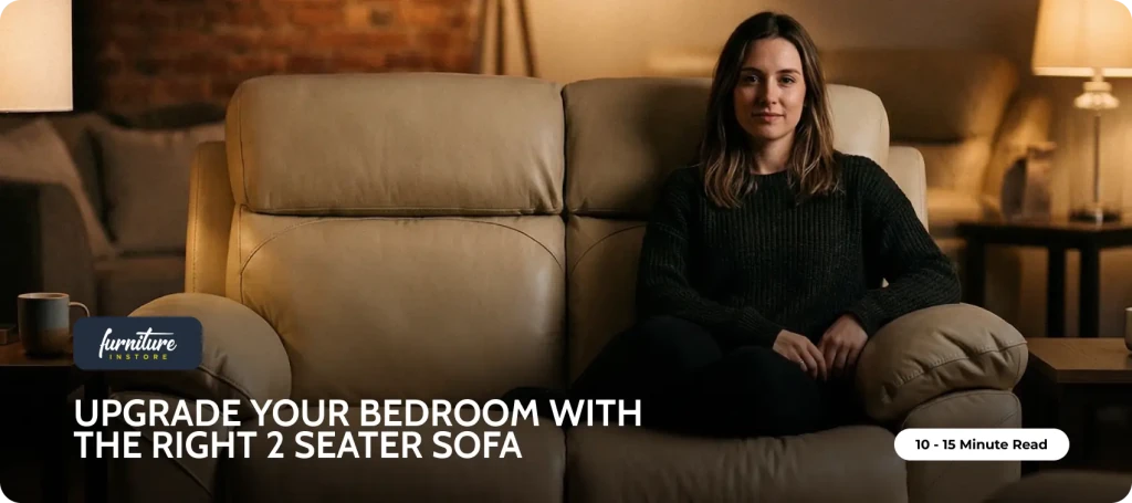 Upgrade Your Bedroom with the Right 2 Seater Sofa - Furniture Instore
