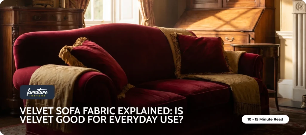 Velvet Sofa Fabric Explained: Is Velvet Good for Everyday Use? - Furniture Instore