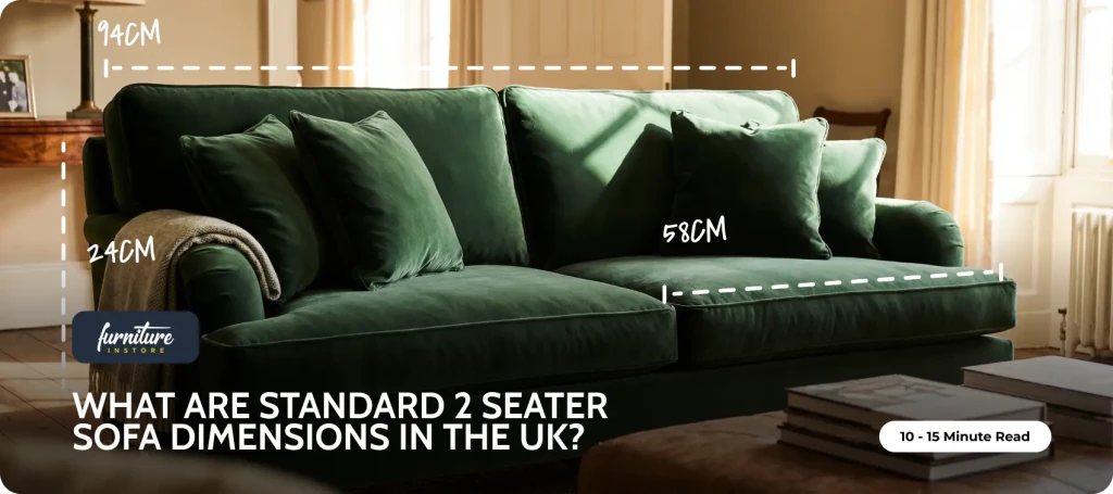 What Are Standard 2 Seater Sofa Dimensions in the UK? - Furniture Instore