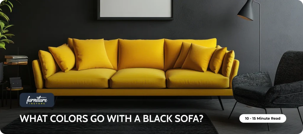 What Colours Go With a Black Sofa? - Furniture Instore
