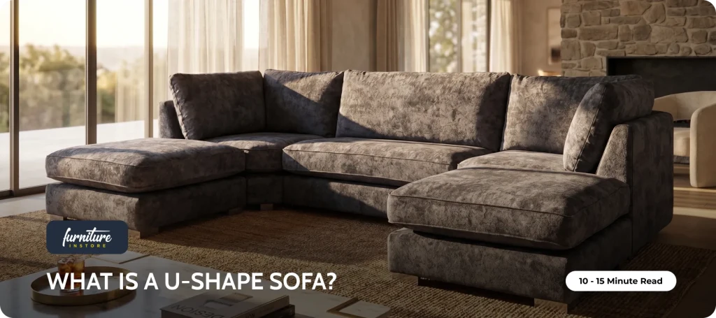 What Is a U-Shape Sofa? Sizes, Room Requirements & Complete Buying Guide UK — Furniture Instore feature image