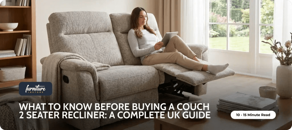 What to Know Before Buying a Couch 2 Seater Recliner: A Complete UK Guide - Furniture Instore