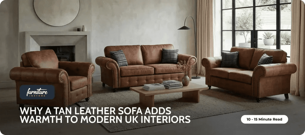 Why a Tan Leather Sofa Adds Warmth to Modern UK Interiors - Furniture Instore