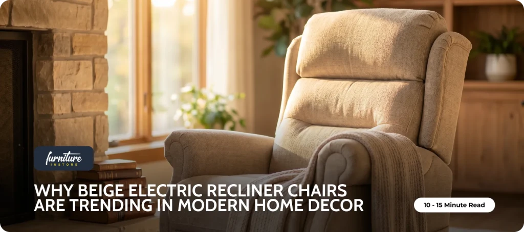 Why Beige Electric Recliner Chairs Are Trending in Modern Home Decor - Furniture Instore