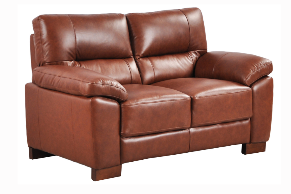 Dalmore Genuine Leather Tan 3+2 Seater Sofa Set
