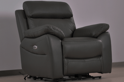 Dandrea Genuine Leather Grey Electric Power Recliner 2+1+1 Seater Sofa Set - Furniture Instore