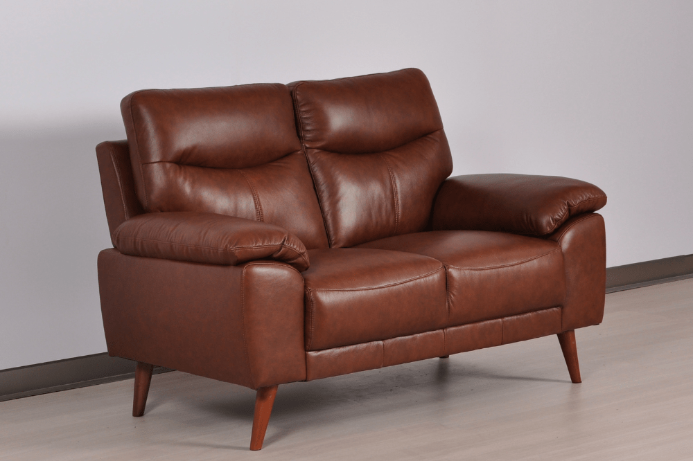 Vantage Genuine Leather Tan 3+2 Seater Sofa Set - Furniture Instore
