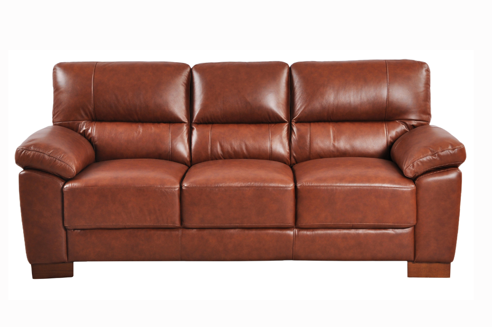 Dalmore Genuine Leather Tan 3+2+1 Seater Sofa Set