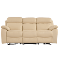 Dandrea Genuine Leather Cream Electric Power Recliner 3+3 Seater Sofa Set - Furniture Instore
