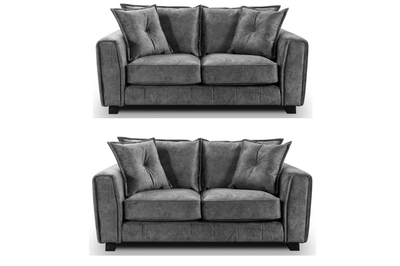 Somerford Grey Fabric 2 +2 Seater Sofa Set