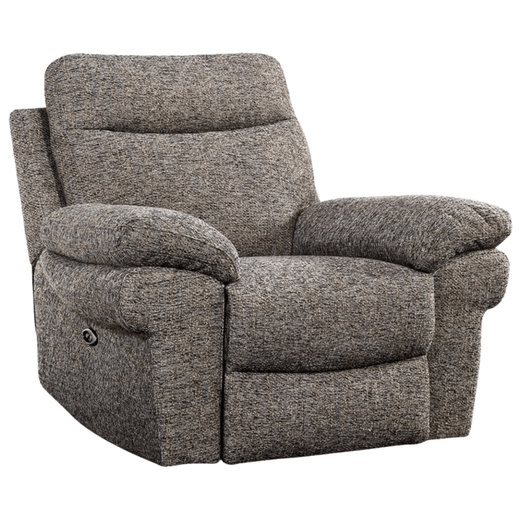 Tanya Brown Fabric Electric Recliner 3+2+1 Seater Sofa Set - Furniture Instore