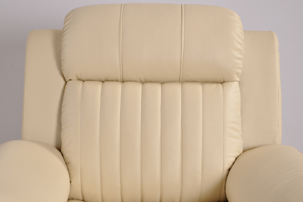 Cidliano Genuine Leather Cream Electric Power Recliner 2+1+1 Seater Sofa Set - Furniture Instore