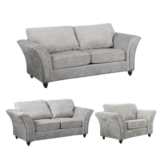 Canterbury Truffle Fabric 3+2+1 Seater Sofa Set