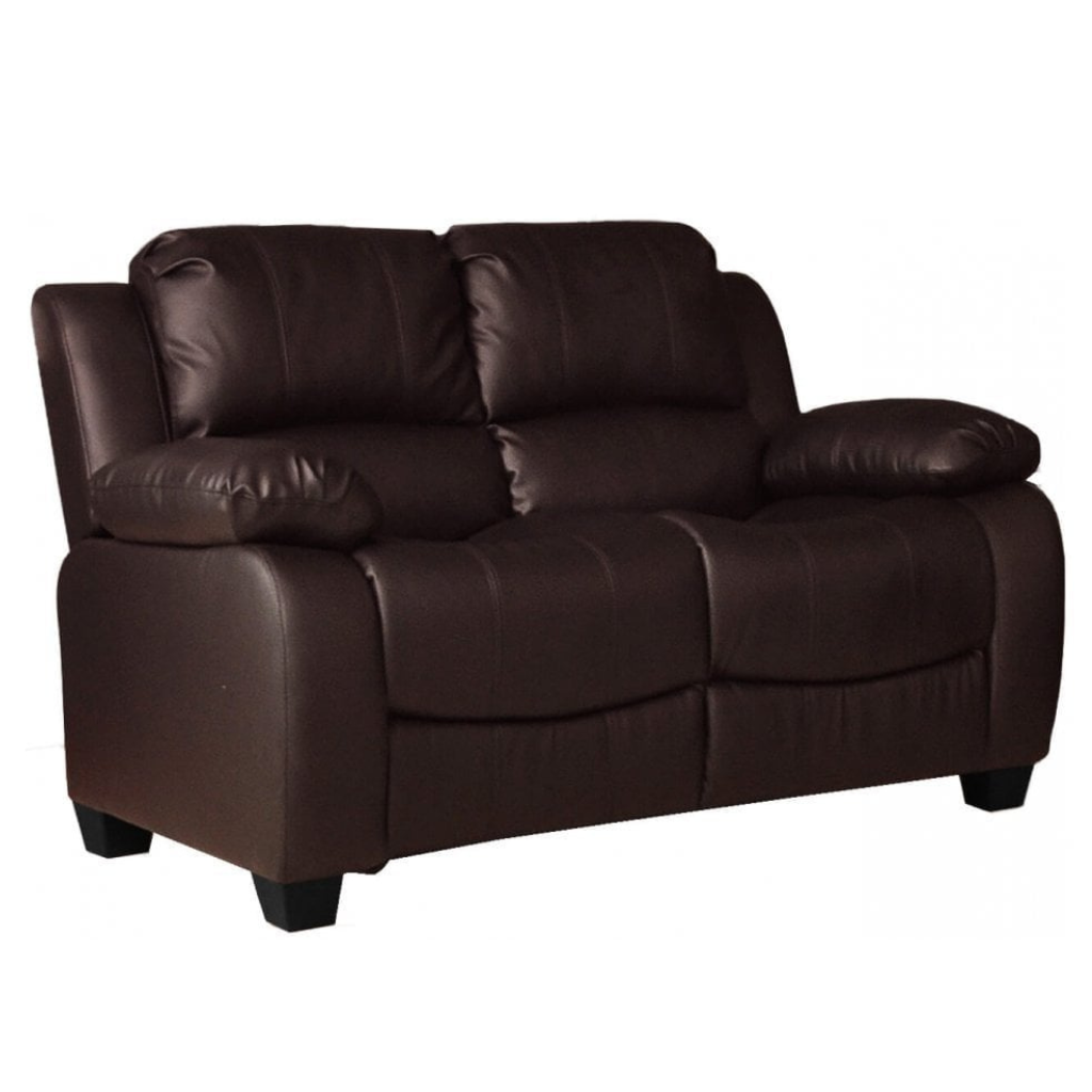 Valerie Brown Leather Modern 3+2 Seater Sofa Set