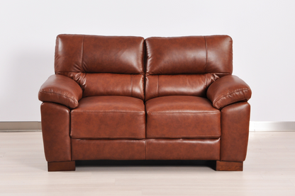 Dalmore Genuine Leather Tan 3+2 Seater Sofa Set