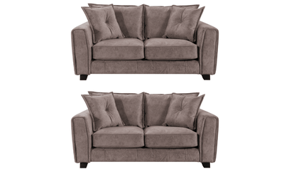 Somerford Fabric Chocolate 2+2 Seater Sofa  Set