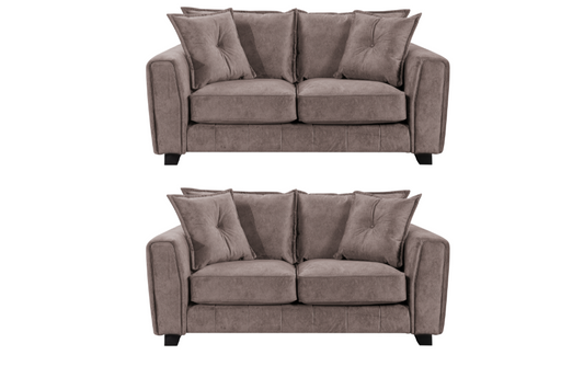 Somerford Fabric Chocolate 2+2 Seater Sofa  Set