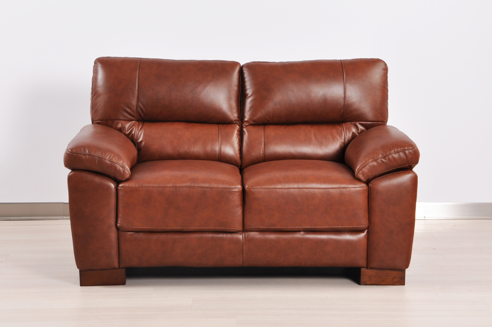 Dalmore Genuine Leather Tan 3+2+1 Seater Sofa Set