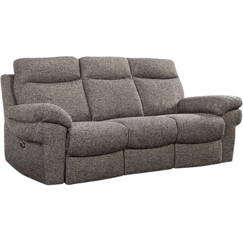 Tanya Brown Fabric Electric Recliner 3+2+1 Seater Sofa Set - Furniture Instore
