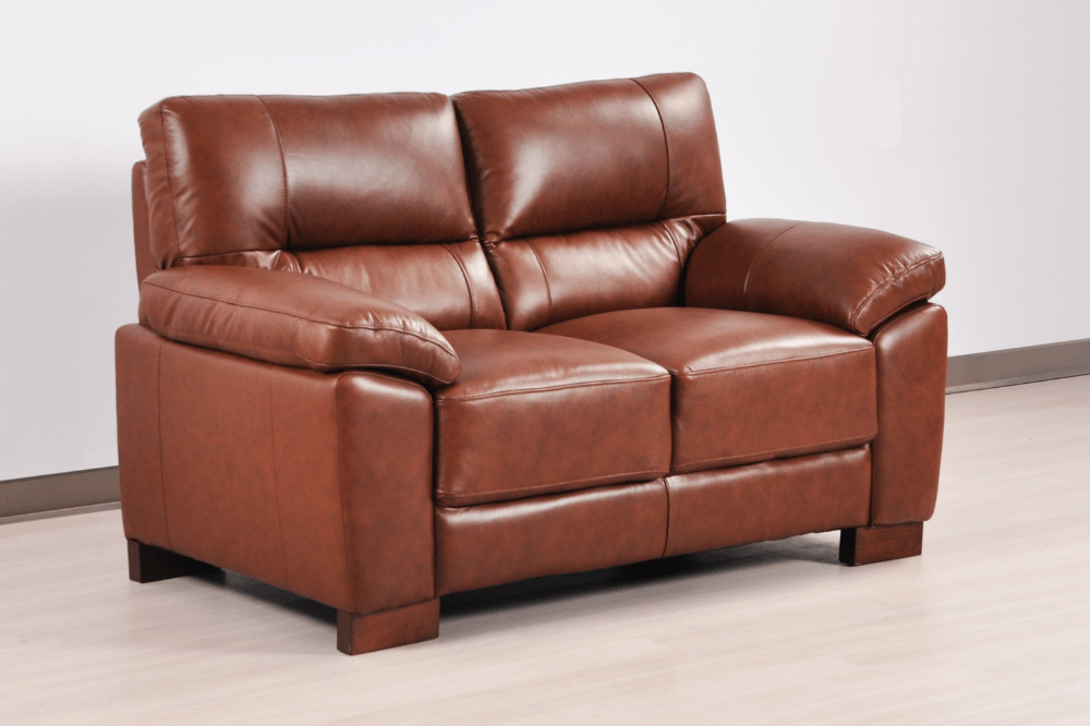 Dalmore Genuine Leather Tan 2+1+1 Seater Sofa Set - Furniture Instore