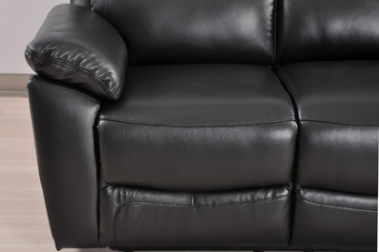 Dandrea Genuine Leather Black  Electric Power Recliner 2+2 Seater Sofa Set