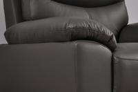 Vantage Genuine Leather Grey 3+2+1 Seater Sofa Set - Furniture Instore