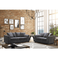 Byron Grey Fabric 3+2 Seater Sofa Set - Furniture Instore