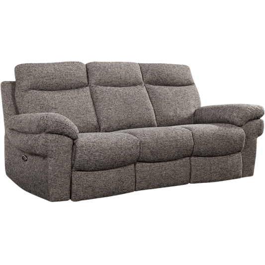 Tanya Brown Fabric Electric Recliner 3+2 Seater Sofa Set - Furniture Instore