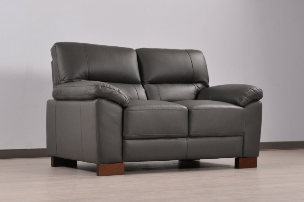 Dalmore Genuine Leather Grey 3+2 Seater Sofa Set - Furniture Instore