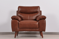 Vantage Genuine Leather Tan 3+1 Seater Sofa Set - Furniture Instore