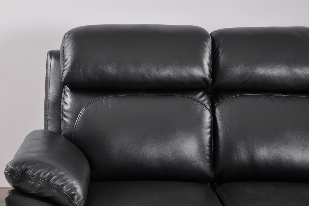 Dandrea Genuine Leather Black Electric Power Recliner 3+2 Seater Sofa Set - Furniture Instore
