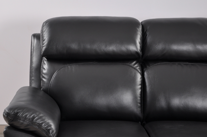 Dandrea Genuine Leather Black  Electric Power Recliner 2+2 Seater Sofa Set