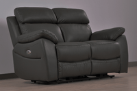 Dandrea Genuine Leather Grey Electric Power Recliner 3+2+1 Seater Sofa Set - Furniture Instore