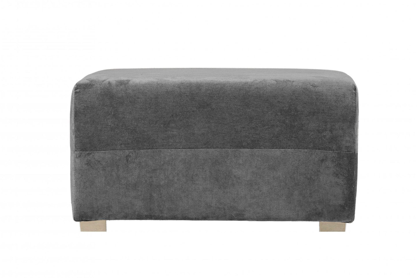 Verona Grey Fabric Footstool - Furniture Instore