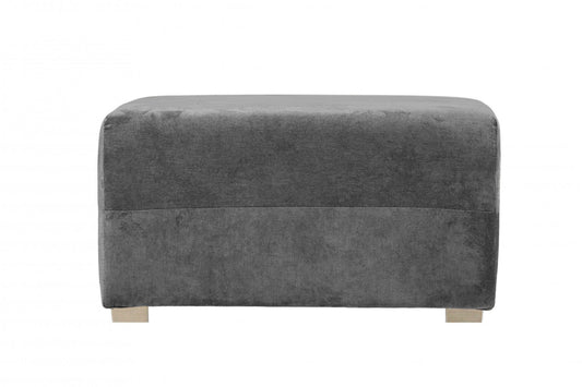 Verona Grey Fabric Footstool - Furniture Instore