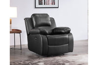Valencia Black Leather Electric Recliner Armchair - Furniture Instore
