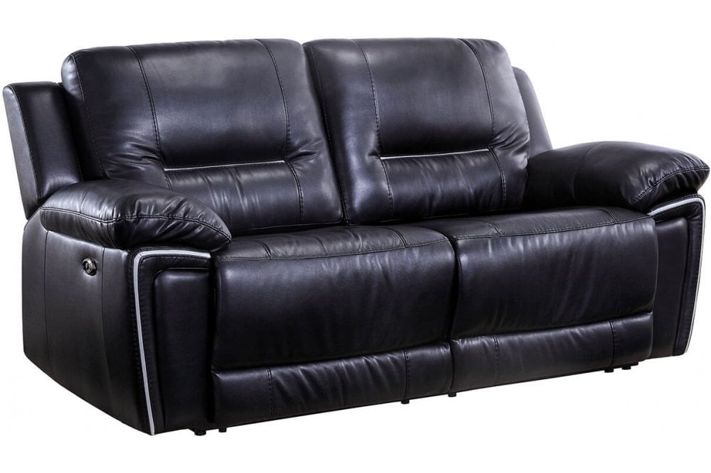 Henry Leather Electric Recliner 3 Seater Sofa