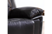 Henry Black Leather Electric Recliner 3 Seater Sofa - Furniture Instore