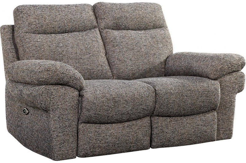 Tanya Brown Fabric Electric Recliner 2 Seater Sofa - Furniture Instore
