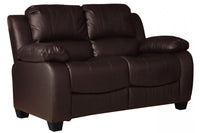 Valerie Brown Leather 2 Seater Sofa