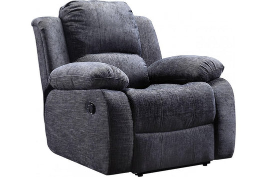 Roxy Grey Fabric Recliner Armchair