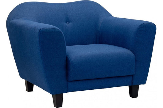 Alex Blue Fabric Armchair